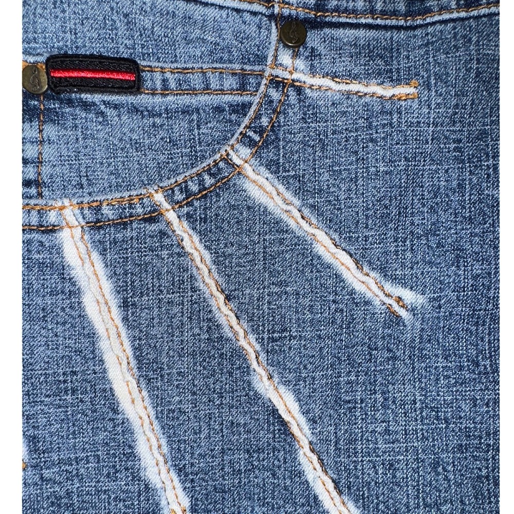 FUBU Vintage 90s Denim Mini Dress Light Wash Button Front Short Sleeve Blue - Picture 8 of 11